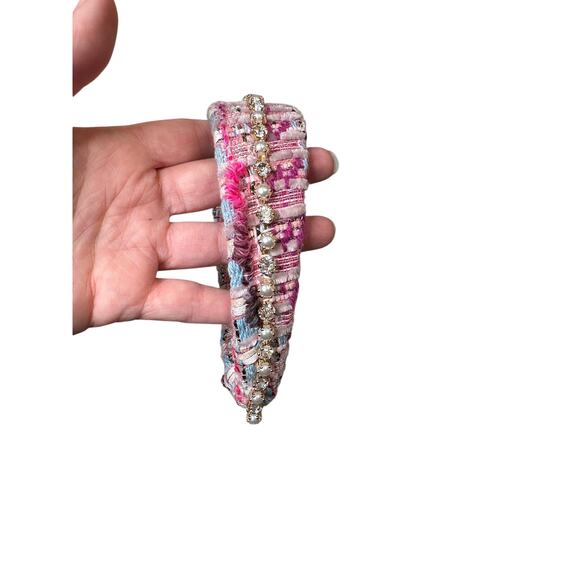 Minime Paris Handmade Headband 3 Rows Pink main image 6